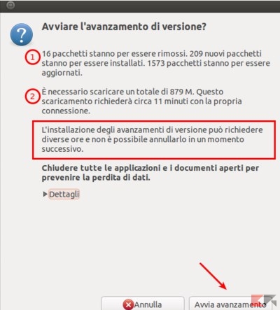 Aggiornare Ubuntu alla versione successiva (16.04)