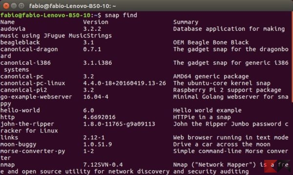 Come gestire i pacchetti snap su Ubuntu 16.04