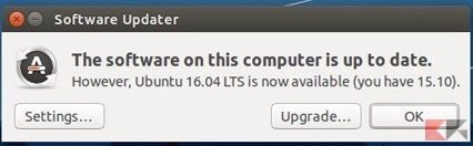 Aggiornare Ubuntu alla versione successiva (16.04)