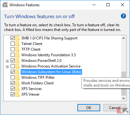 Attivare Ubuntu su Windows 10 Insider