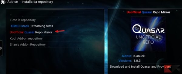Quasar: vedere i torrent su Kodi (alternativa Popcorn Time)