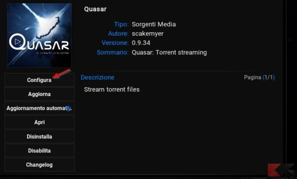 Quasar: vedere i torrent su Kodi (alternativa Popcorn Time)