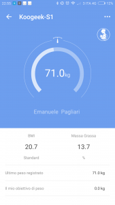 Koogeek S1: bilancia smart con Bluetooth e WiFi