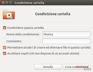 Guida alla condivisione di rete