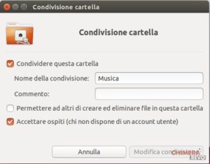 Guida alla condivisione di rete