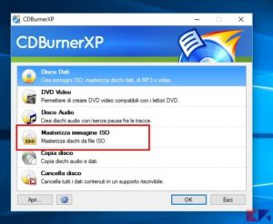 Come masterizzare ISO