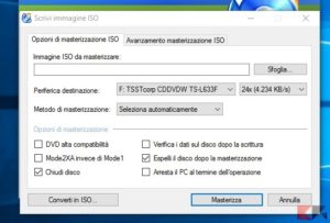 Come masterizzare ISO