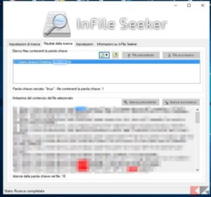 Come cercare testo in più file contemporaneamente