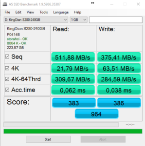 KingDian S280 240GB: l’SSD più economico del web! La nostra prova!