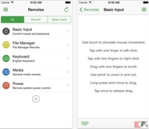 Unified Remote: l’app per controllare il browser e il PC