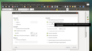 Creare PDF/A o convertire PDF in PDF/A con LibreOffice