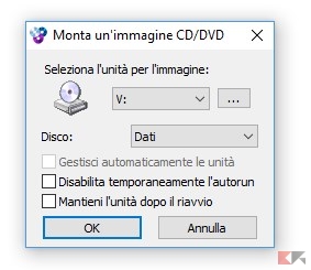 Come montare file ISO in Windows e Linux