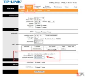 Come cambiare i DNS nel router