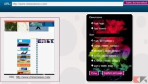 Come catturare screenshot lunghi anche pagine