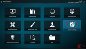 Come mettere in finestra Kodi