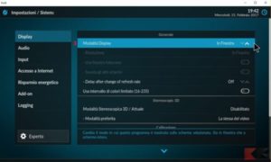 Come mettere in finestra Kodi