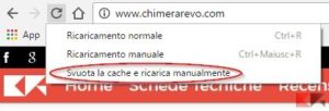 Cancellare cache di un singolo sito