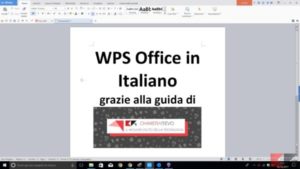Tradurre Wps Office in Italiano ecco come fare!
