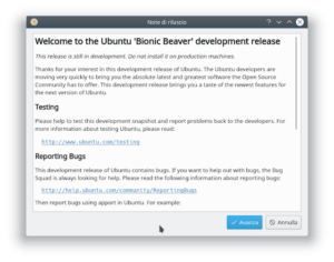 KDE neon: Testiamo l'avanzamento di versione a Bionic (only the brave)
