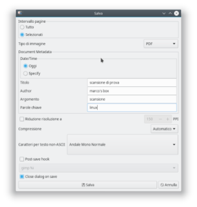 gscan2pdf: la scansione professionale su GNU/Linux