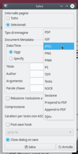 gscan2pdf: la scansione professionale su GNU/Linux