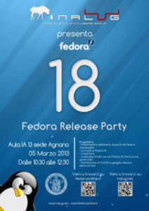 Fedora 18 Release Party il 5 marzo a Napoli