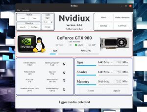 Nvidiux: tool per l’overclock di GPU Nvidia su Linux (GUI)