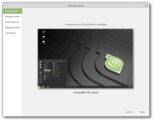 Come aggiornare da Linux Mint 19 a Linux Mint 19.1