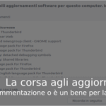 La corsa agli aggiornamenti
