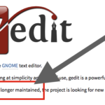 Lo sviluppo del text editor Gedit è fermo