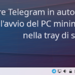 KDE: avviare Telegram in automatico all'avvio del PC minimizzato nelle tray di sistema
