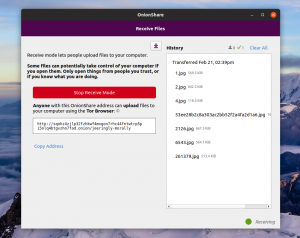 File Sharing sicuro e criptato con Tor e il Tool OnionShare 2