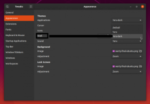 [GUIDA] Ubuntu 19.10, Yaru: impostare il tema dark per Menu e finestre