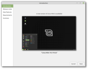 Come aggiornare a Linux Mint 19.3