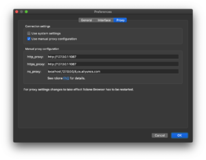 Disponibile Rclone Browser v1.8.0 con supporto per proxy e link condivisibili