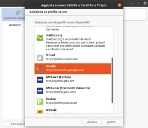 Thunderbird e Google Calendar