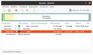 Ubuntu (finalmente) installato su un disco esterno