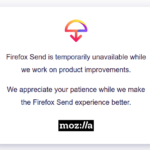 Mozilla sospende momentaneamente il servizio Firefox Send