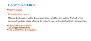 LibreOffice 7.1 arriva a febbraio: folding mode, animazioni e scripting