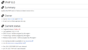 Fedora 34, niente PHP 8.0: le motivazioni degli sviluppatori